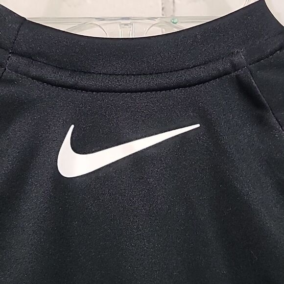 Kids Nike Swim Tank Top Small 8-10 years Black Sleeveless Jersey Logo Graphic T - Picture 6 of 7
